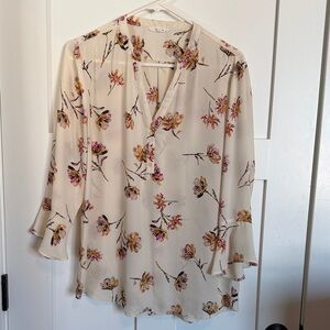 Maurices Cream Floral Blouse
